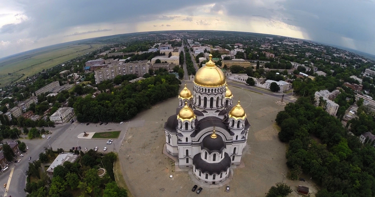 Вечерний Вознесенский собор в Новочеркасске